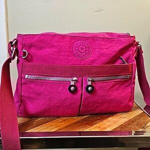Darlin' KIPLING NEW ANGIE BAG In Glowing Fuscha Pink